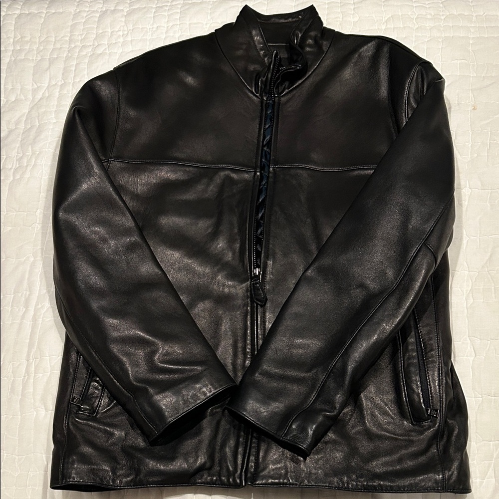 Marc New York Men's Black Leather Jacket